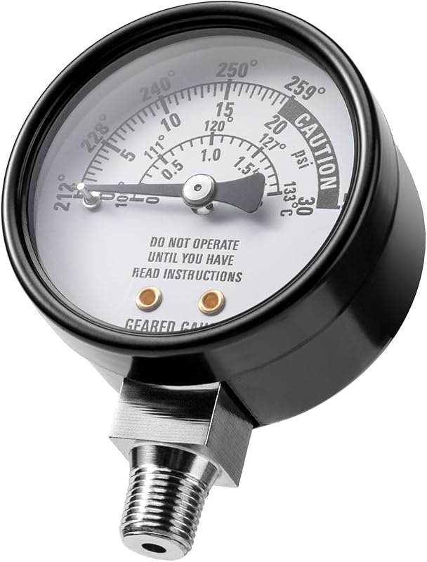 Pressure Dial Gauge for 1930 Canner/Cooker, Steam Monitor Replacement — canning pressure gauge for canning pressure
