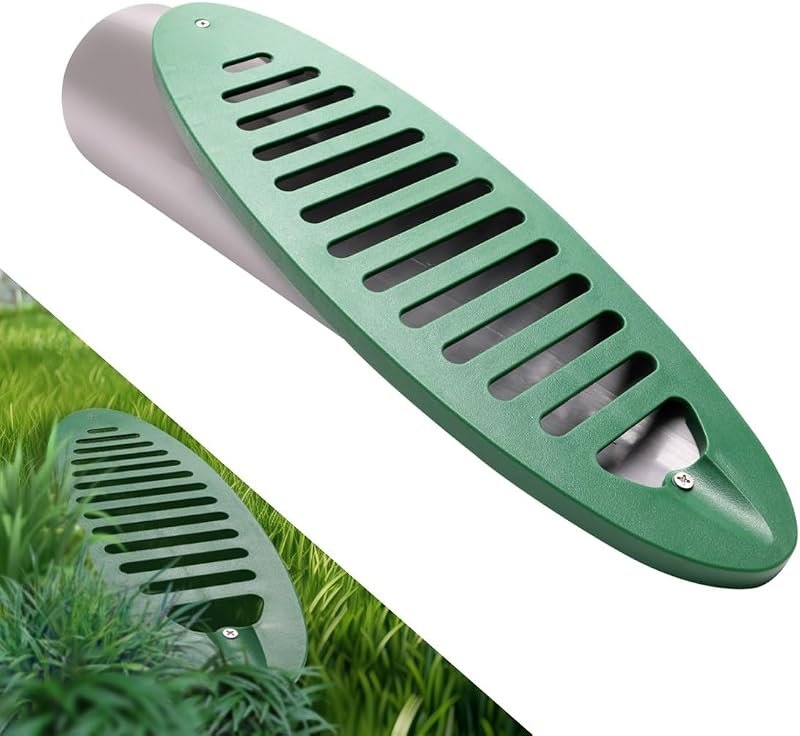 4 Inch Angled Drain Grating for Drainage Systems, Pletpet Yard Drain Emitter for Gutter Downspout Extensions, Lawn