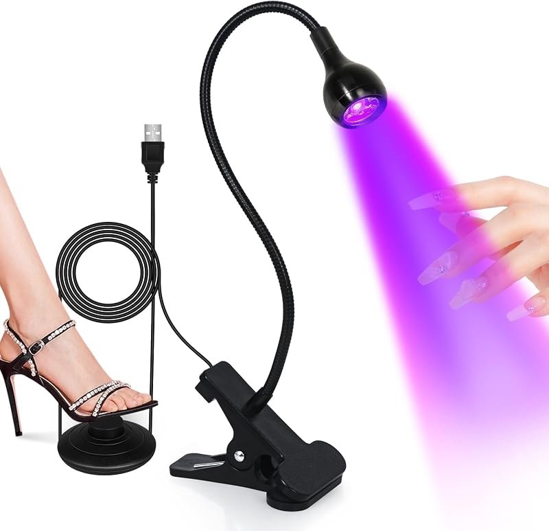 AORAEM UV Nail Lamp, UV Light for Gel Nails, LED Flash Cure Light — mini travel nail lamp for mini travel nail lamp