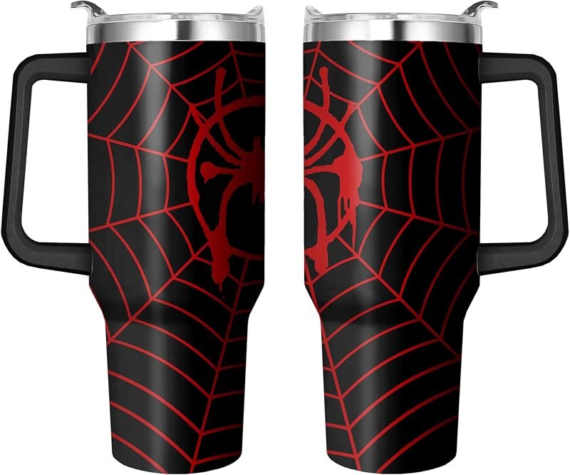 40 Oz Tumbler With Handle and Straw, Reusable Stainless Steel Travel Mug Keeps Drinks Cold & Hot, Leak Proof Insulated