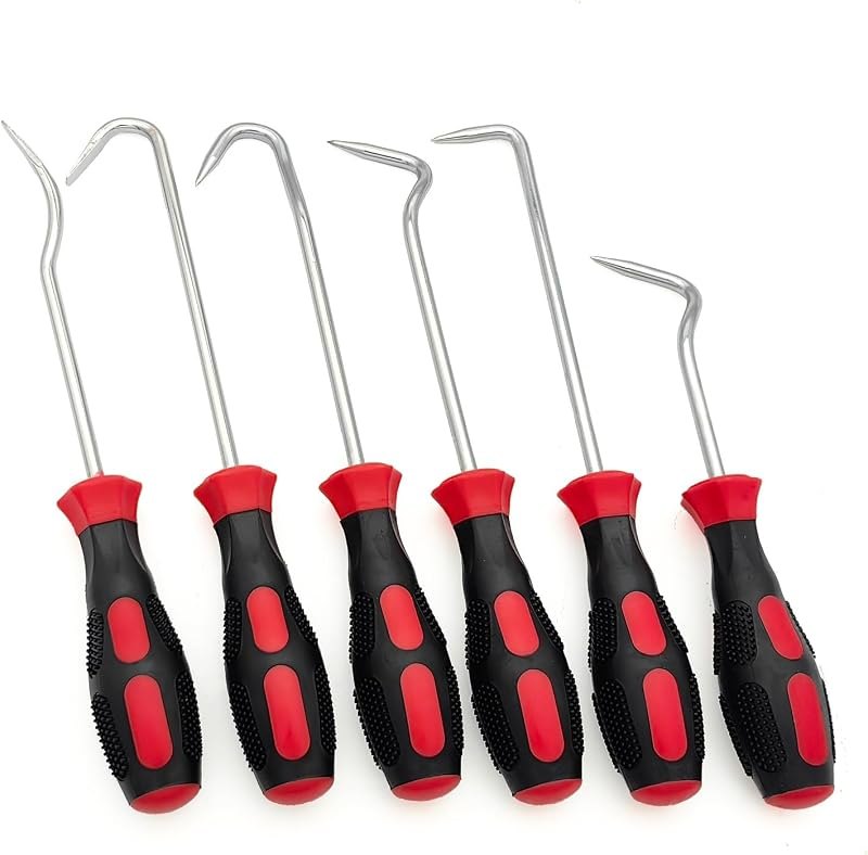 VASTOOLS Hose Removal Hook Pick Set Pack of 6, 10" Hose Hook, Spoon, 8" Remover, Puller Tool for Radiator Hoses —