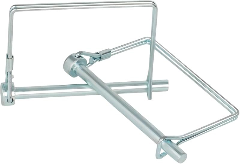 2 Pack Premium Safety Coupler Pin 1/4" x 3.15"(6.3mm x 80mm) High-Quality Trailer Pin Pto Pin Shaft Locking Pin Square