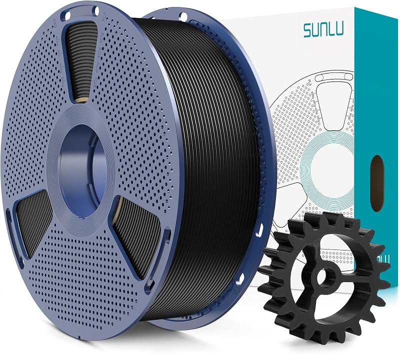 SUNLU PLA+2.0 3D Printer Filament, Black, 1KG — filament dry box for filament dry box
