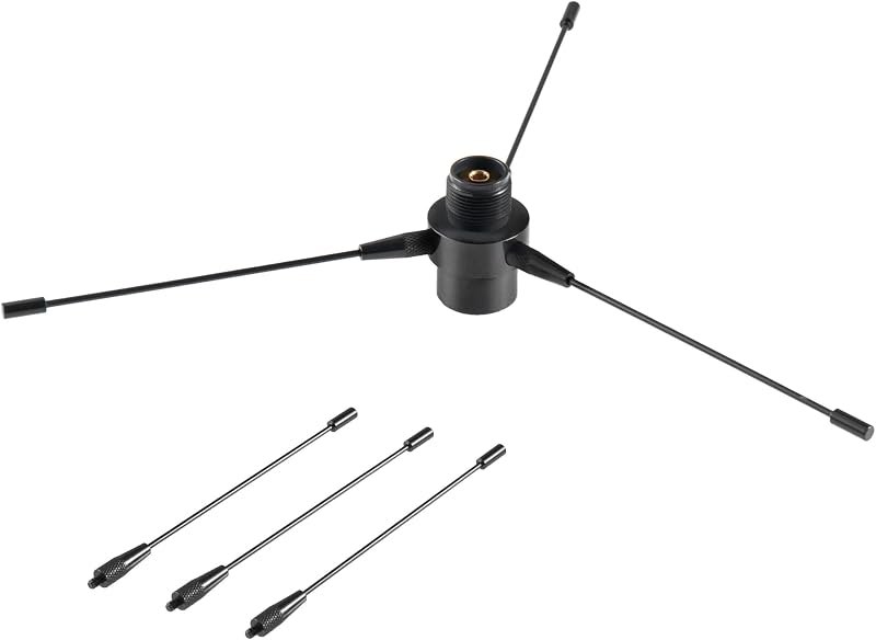 UHF VHF Dual Band 136-174MHz 400-470MHz Mobile Base Radio Antenna Ground Plane Kit, 2m/70cm PL259 to SO239 Ground