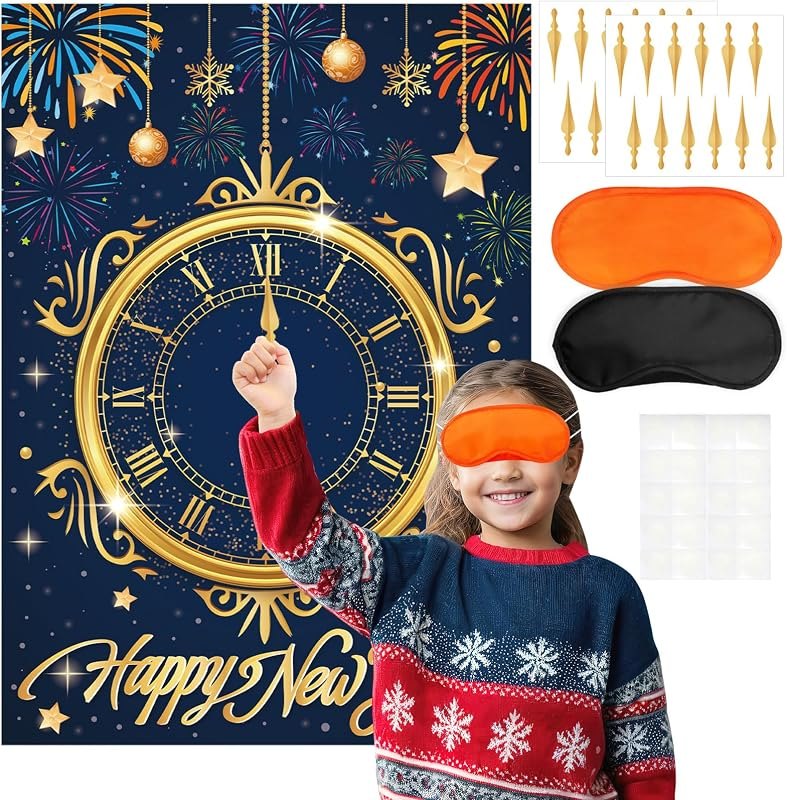 New Years Eve Games 2026 Happy New Year Activities New Years Clock Games 2026 NYE Party Favors Eve Party Supplies