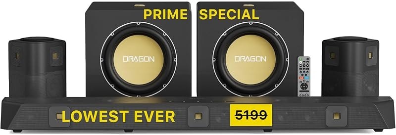 Nakamichi Dragon 11.2.6 Dolby Atmos/DTSX Pro Surround Soundbar Sys-2x12 Sub — soundbar with optical input for soundbar