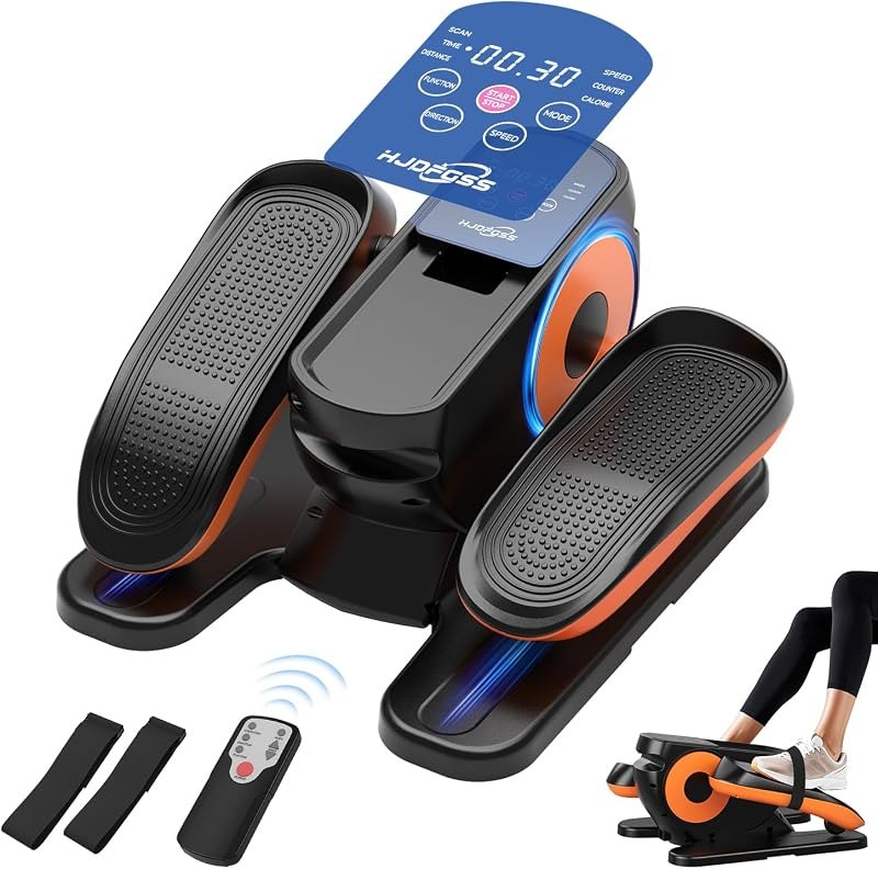 Under Desk Elliptical Machine, Ellipse Leg Exerciser as Seen on Tv for Seniors Adults with 12 Adjustable Speed, Quiet