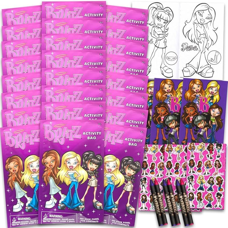 Bratz Party Favors for Kids Bundle - 24 Mini Activity Packs — Bratz Doll Set for bratz doll set