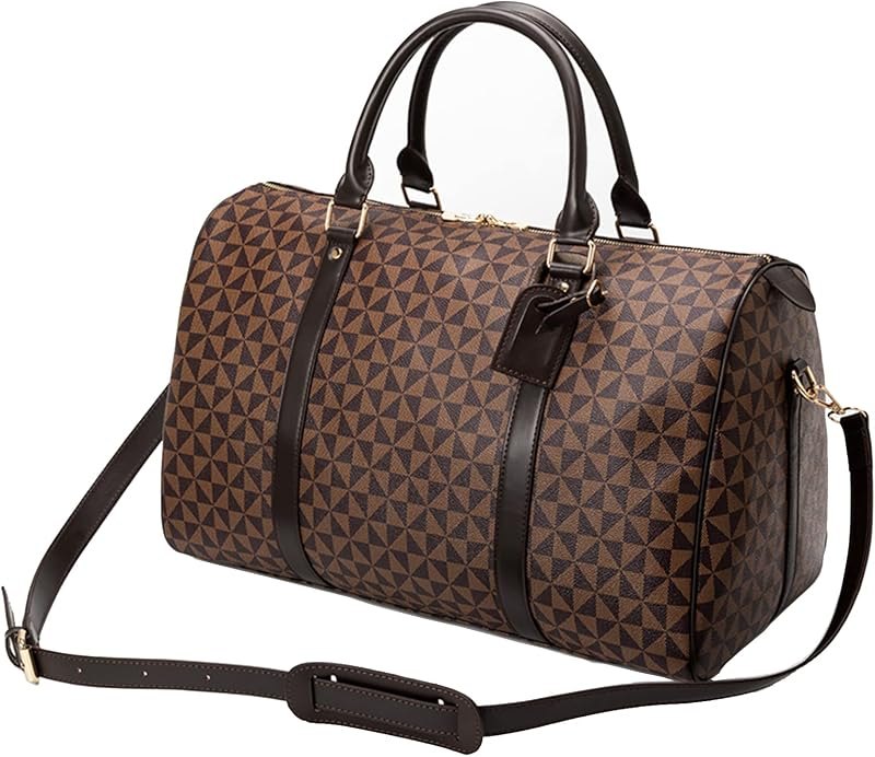 Large capacity Lightweight Weekender Bag Travel Duffel Bag for Women Men Overnight with Toiletry Bag Traveling Handbag