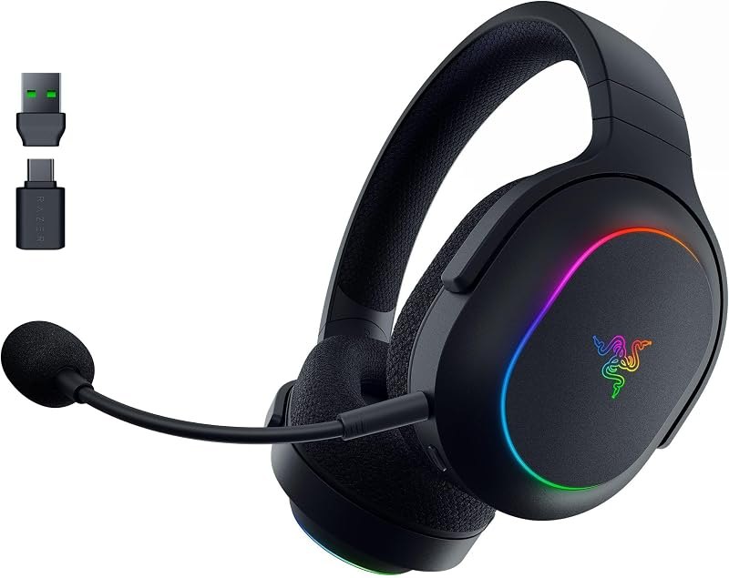 Barracuda X Chroma Wireless Gaming Headset, 2.4 Ghz, Black — Razer BlackShark V2 X for razer blackshark