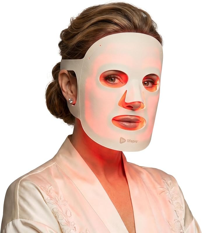LifePro Revitaglow Red Light Therapy Mask - Triple Chip LED Face Mask — LED neck and chest mask for led neck chest mask