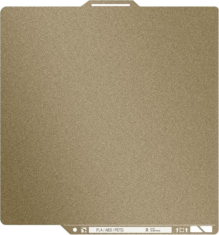 Thicker 0.77mm Textured PEI Build Plate with QR Code for Bambu Lab P2S X2D X1 X1C X1E P1P P1S A1 Hot Bed,257x257mm