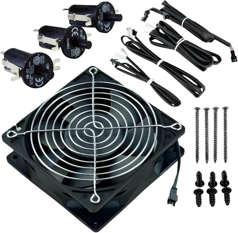 9904190040 Fan and Lid/Door Switch Kit for Masterbuilt Gravity Series 560 800 1050 XL Digital Charcoal Grill and