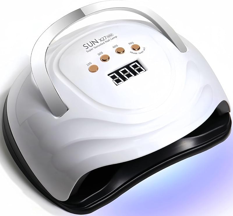UV LED Nail Lamp with 81 Beads, 380W Nail Curing Lamps for Gel Polish with Automatic Sensor/4 Timer Setting,Led Nail