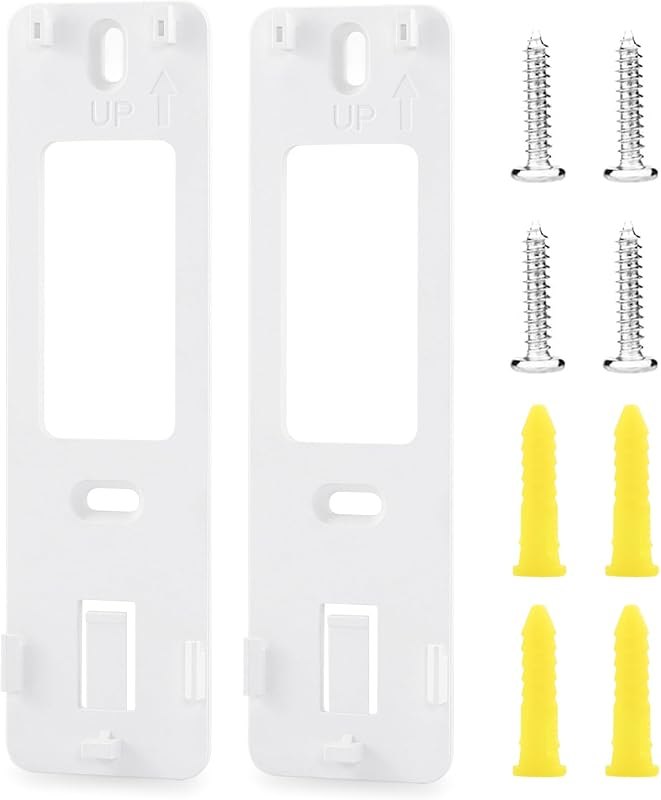 LEFXMOPHY 2-Pack Backplate for Wyze Wireless Video Doorbell Pro Back Plate Part with 2 Hole Screw Mounting Holder