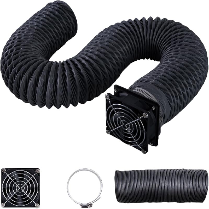 Smoke Exhaust Kit with Fan 4000RPM and Pipe, DIY for Skouphy Laser Engraver Enclosure, A1/A1 mini Enclosure, and Most