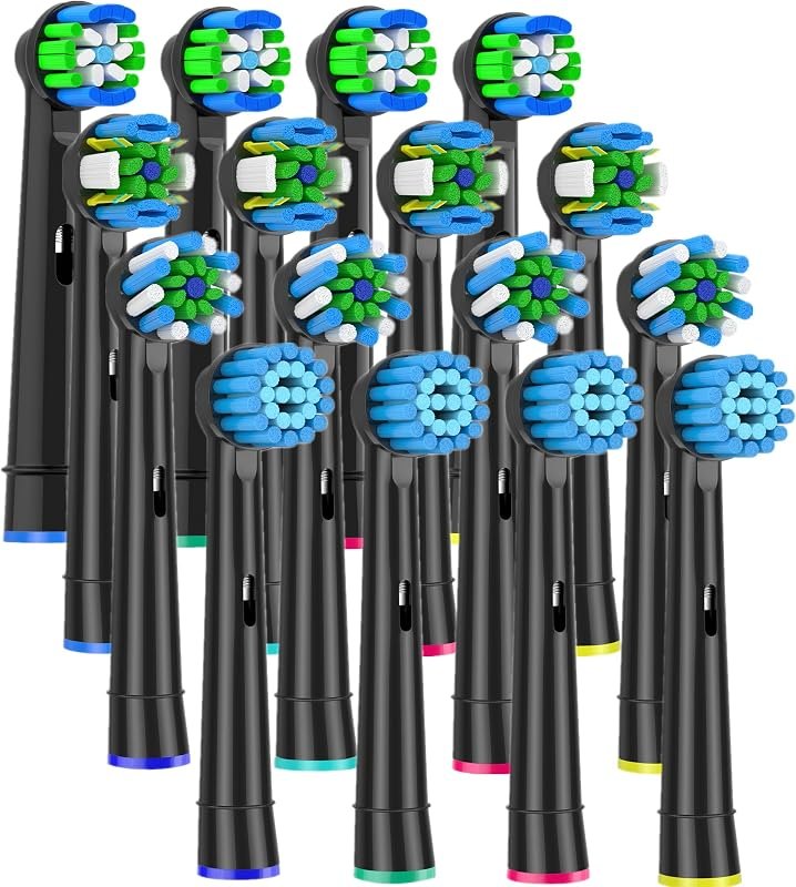 16 Pack Electric Toothbrush Replacement Heads Compatible with Oral B Braun : Replacement Brush Heads Compatible with