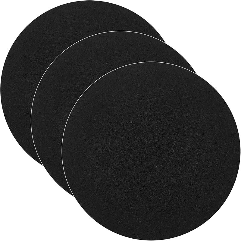 7.25inch Charcoal Filters for Compost Bucket, 3 Pack Compost Filter for Countertop Bin Pail, Activated Carbon