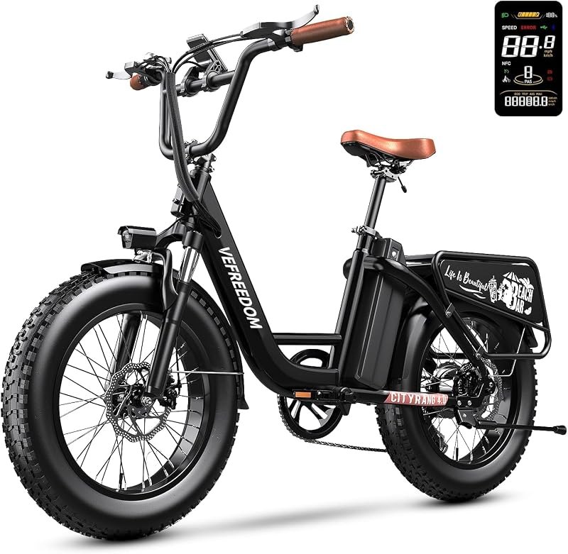 vefreedom Electric Bike for Adults with Peak 1500W Motor, 48V 20Ah Removable Battery Fast Ebike,Max 70Miles,20" x4.0