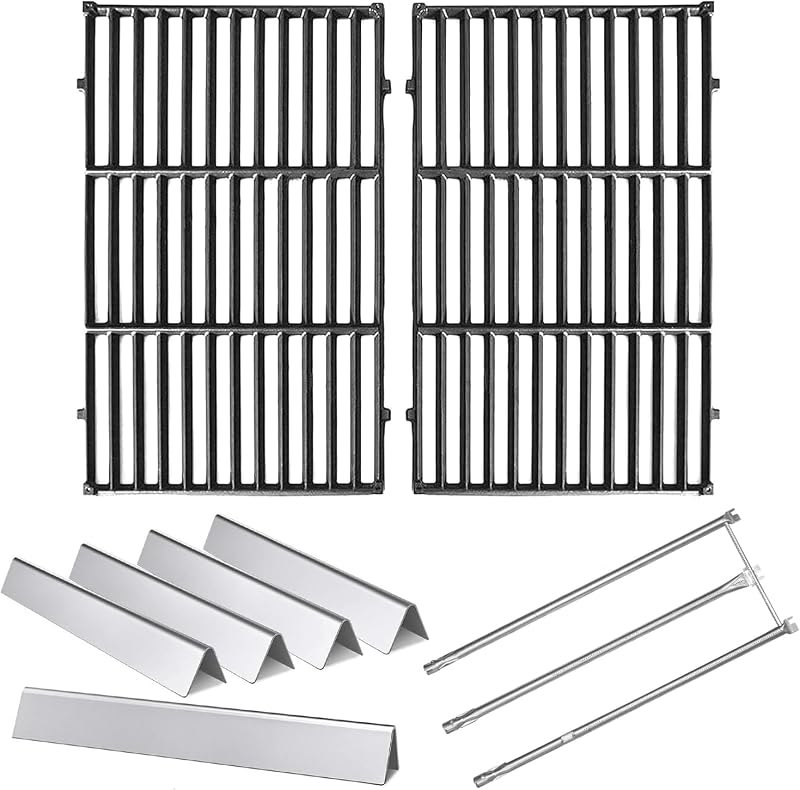 Hongso Grill Parts for Weber Genesis 300 (with Side Control Only 2007-2010) — grill grate set for grill grate set
