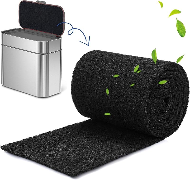 Reallnaive Square Compost Bin Charcoal Filter Sheets, Activated Carbon — charcoal filter pail for charcoal filter pail