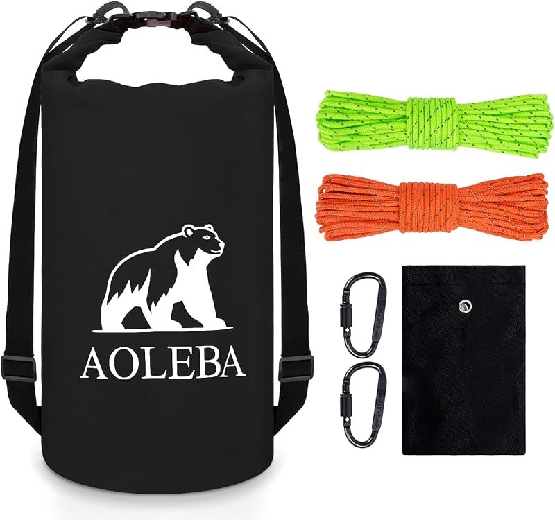 Bear Bag Hanging System Kit, Ultralight Bear Canister for Backpacking, Camping Food Storage Bear Proof Food Storage