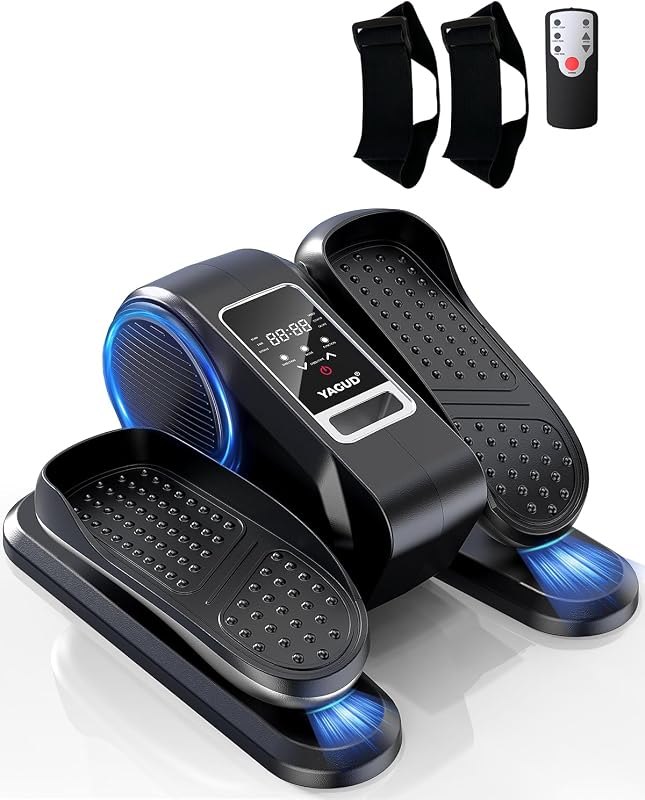 Yagud Under Desk Machine, Electric Elliptical Leg Exerciser for Senior, 13 Adjustable Speeds Quiet and Portable Seated