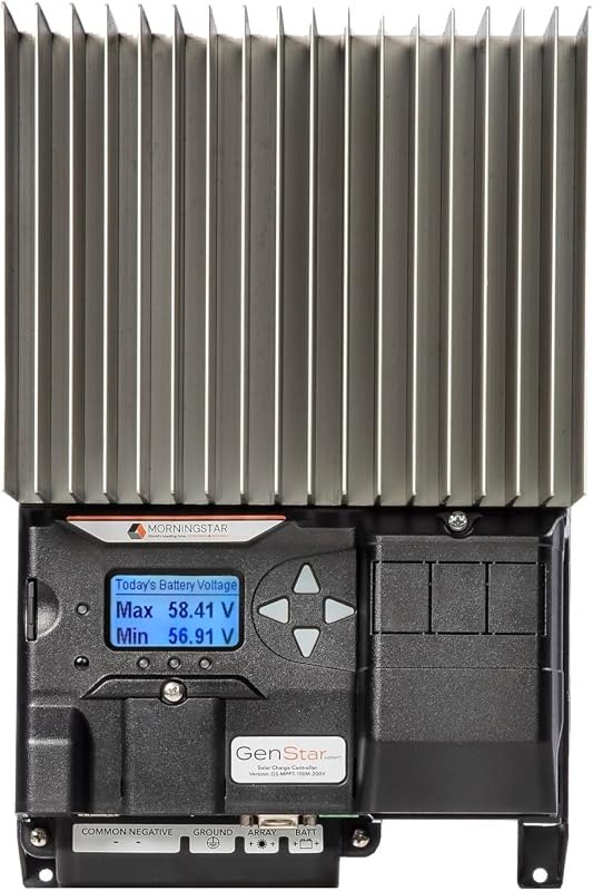 Morningstar GenStar 100A MPPT, Solar Charge Controller with Meter, 200V