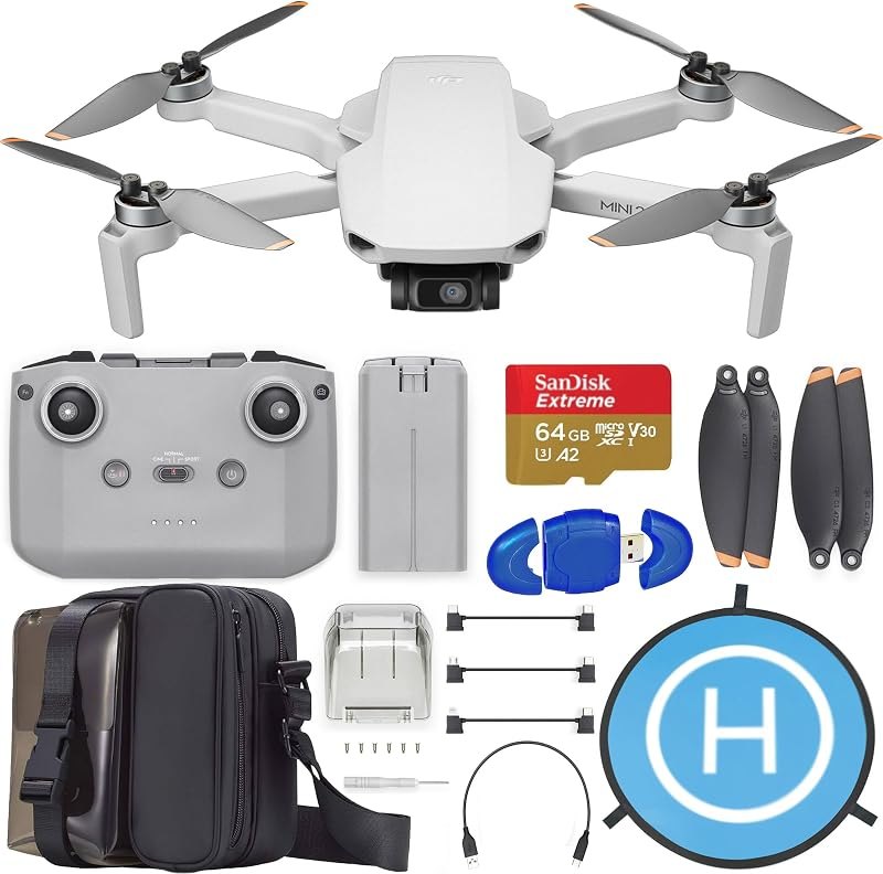Mini 2 SE, Lightweight Mini Drone with QHD Video, 10km Max Video Transmission, 31-Min Flight Time, Under 249 g, Auto