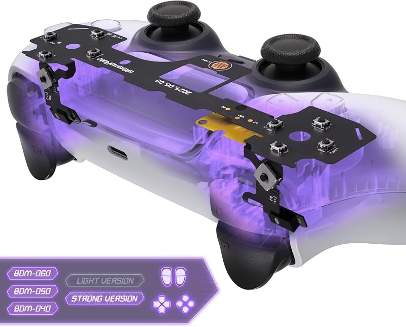 eXtremeRate Strong Version Whole Clicky Kit V2 for PS5 Controller BDM-040 050 060 Shoulder Face Buttons, Micro Switch