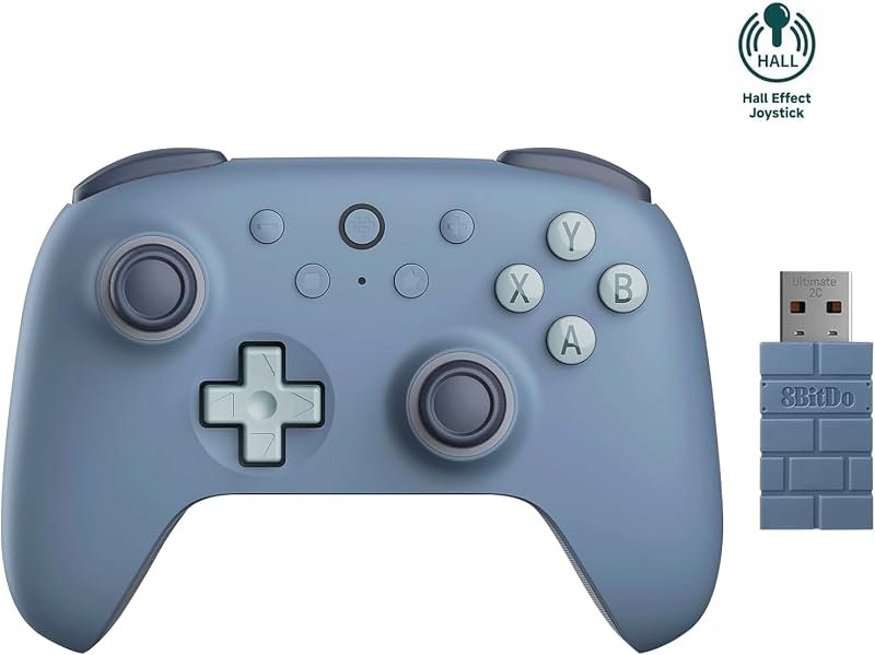 8Bitdo Ultimate 2C Wireless Controller for Windows PC & Android (Dark Blue)