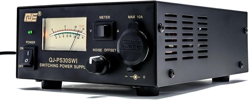 13.8V 30A Bench Power Supply, Ham Radio Switching Power Supply, Regulated Analog DC Power Supply with Cigarette Plug