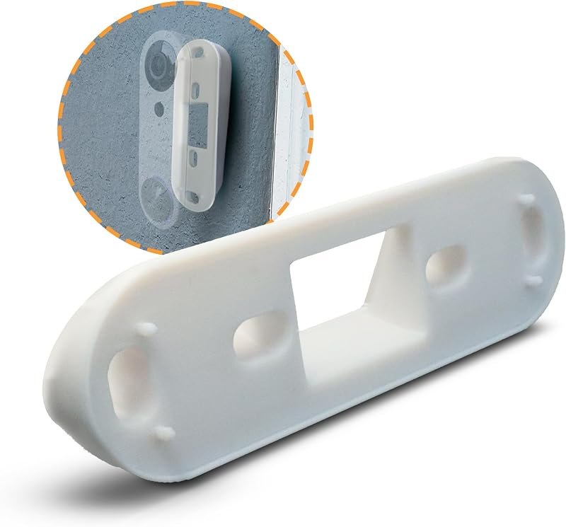 SplashNColor Video Doorbell Wedge Angle Mount Bracket Compatible with SimpliSafe - Durable Simplisafe Doorbell Mount