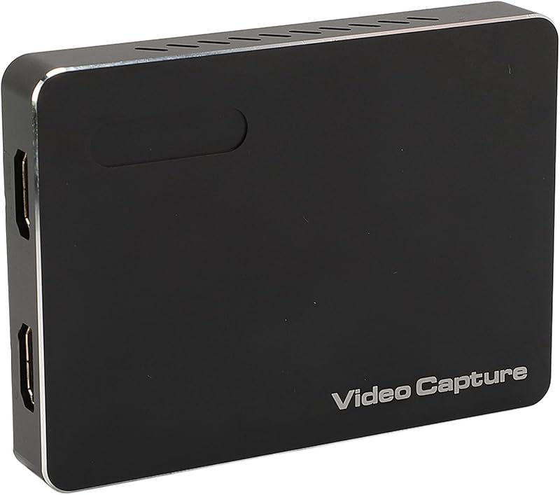 Video Capture Card, 4K 60Hz 1080P 240HZ Ultra HD UVC UAC Standard HDMI Video Capture Card, USB C Powered, Supports HDR