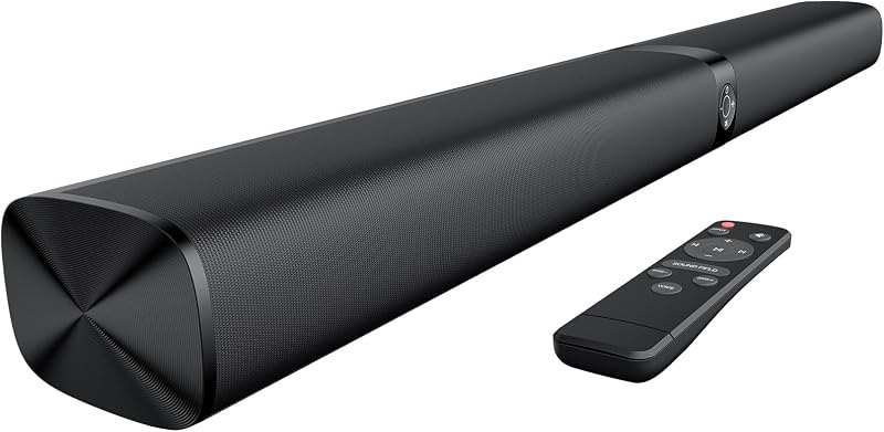 Sound Bar for Smart TV, Soundbar with Bluetooth/ARC/Opt/AUX Connect, Auto Volume Boost, 3 Equalizer Modes, 2 in 1