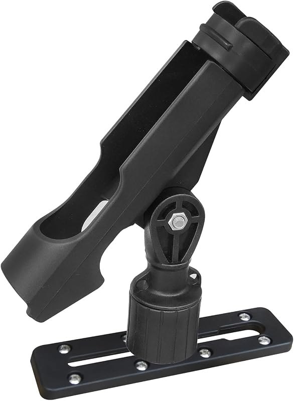 Kayak Fishing Rod Holder , Fishing Boat Rods Holder with T-Shaped Screw, 360° Adjustable Kayak Fishing Pole Holder