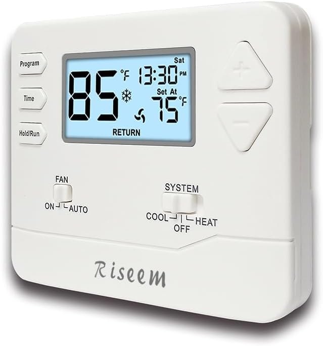 Programmable Thermostat for House,5-1-1 Day Programmable,Multi-Stage,Digital Energy-Saving Thermostat,2 Heat/2 Cool