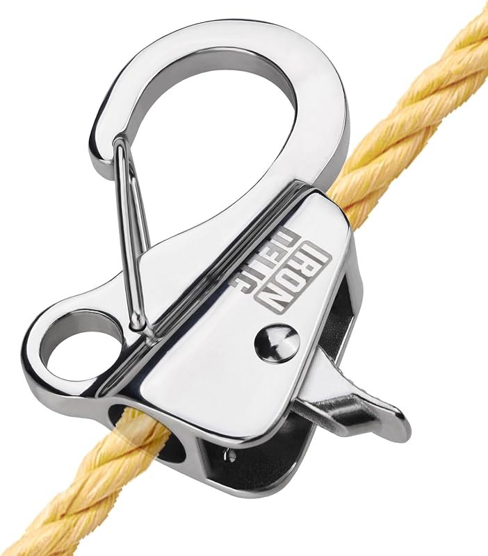 1-2x Stainless Steel Boat Anchor Hook, Quick Release Knotless Anchor System for 3/8''- 5/8'' Boat Anchor Rope, Fit for