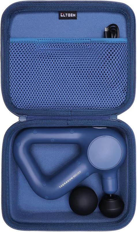 LTGEM Massage Case Compatible with TheraGun Relief Handheld Percussion Massage Gun/Neck/Back/Leg/Shoulder Massage Gun