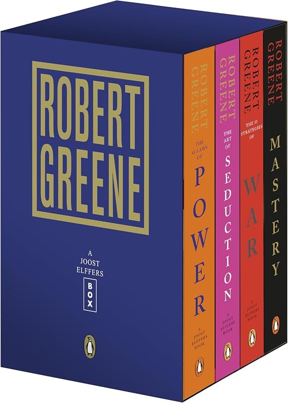Robert Greene 4-Book Boxed Set: The 48 Laws of Power; The Art of Seduction; The 33 Strategies of War; Mastery — 48