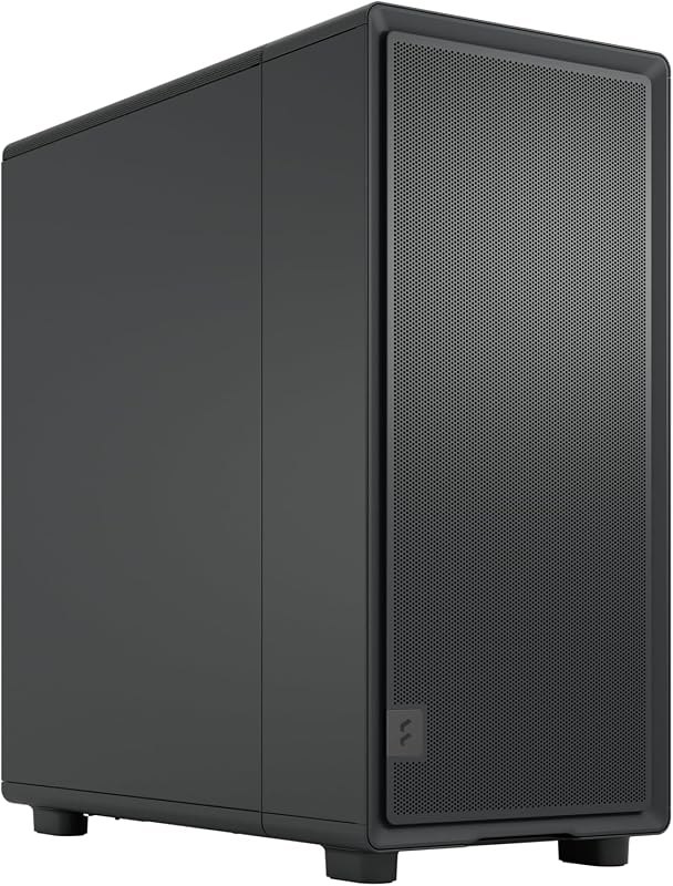 Fractal Design Epoch Black Solid - High Airflow PC Gaming Case - Mesh Front Panel - Three Momentum 12 Fans Included -