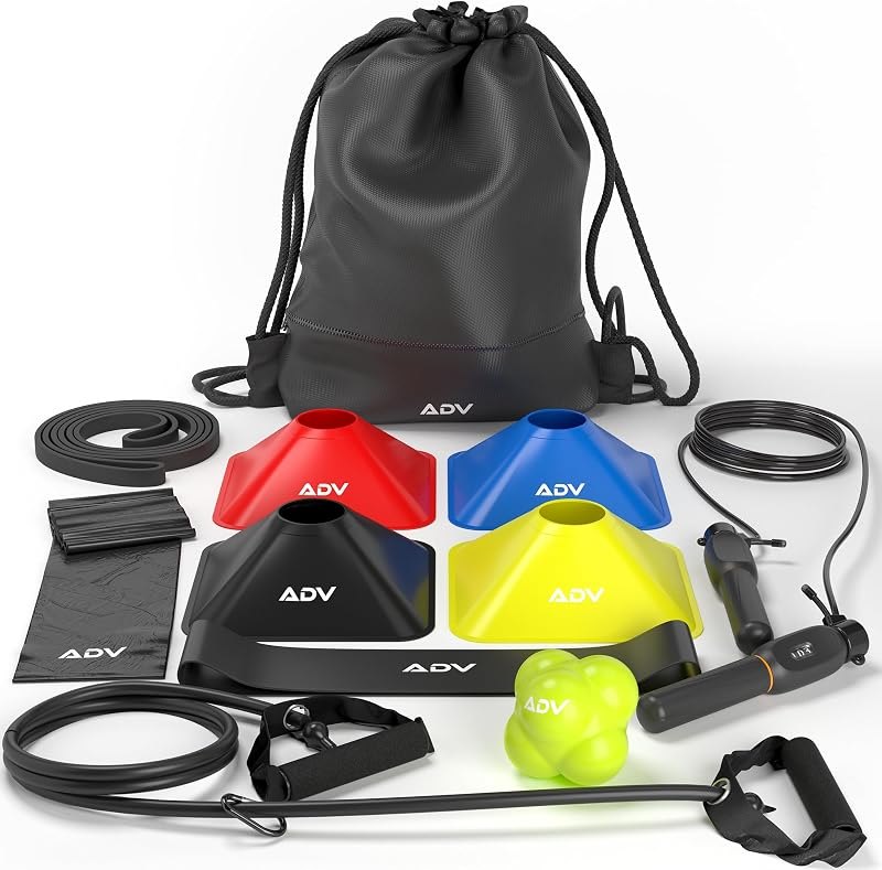 ADV Tennis Training Kit V2 - Tennis Trainer Equipment with Rebound Ball — Tennis Training Aid for tennis training aid