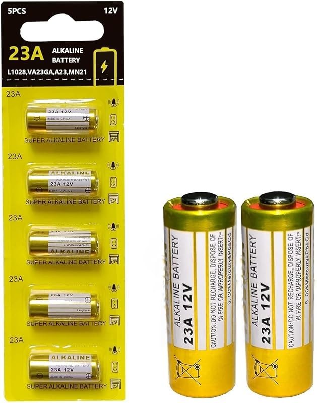 23a 12V Battery for Remote Control and Doorbells,23a 12V Alkaline Batteries, 23A 12 Volt A23 Battery- Long Lasting 12