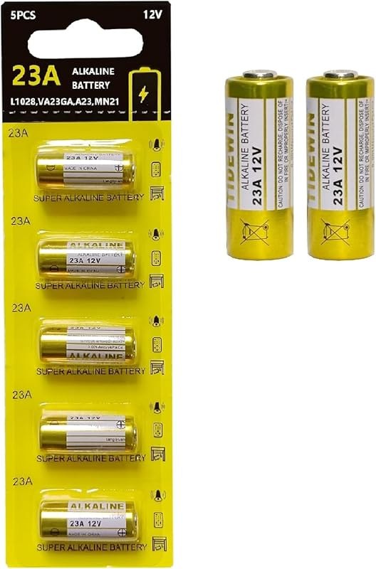 23A 12V Battery, A23 23a Alkaline Battery,Long Lasting for Doorbells and Remote Controls(5 Count) — doorbell