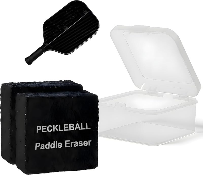 2 Pack Pickleball Paddle Eraser, Pickleball Paddle Cleaner for Raw Carbon Fiber Paddles, Essential Pickleball
