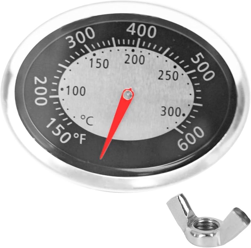 60070 Grill Temperature Gauge Fit for Weber 60070 Oval Q Thermometer — gas grill thermometer for gas grill thermometer