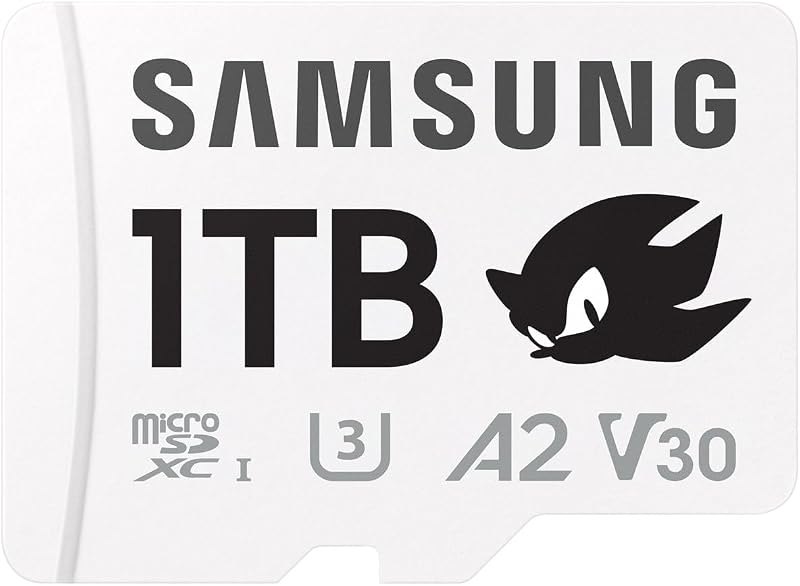 Samsung Memory MB-MD1T0SA Sonic PRO Plus MicroSD Card for Gaming Console, Action Cam and Drones 1TB, UHS-I U3, Up to