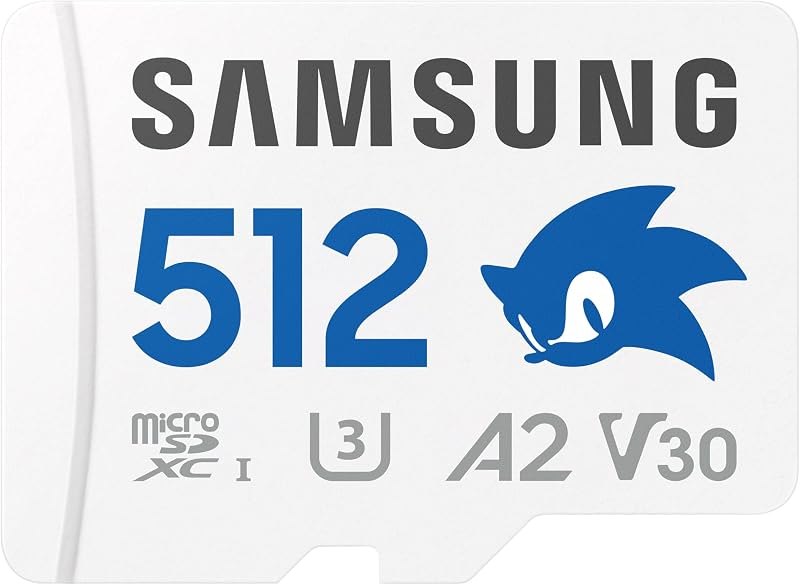 Samsung PRO Plus Sonic The Hedgehog 512GB microSDXC+Adapter, Up to 180MB/s — best steam deck micro sd for steam deck
