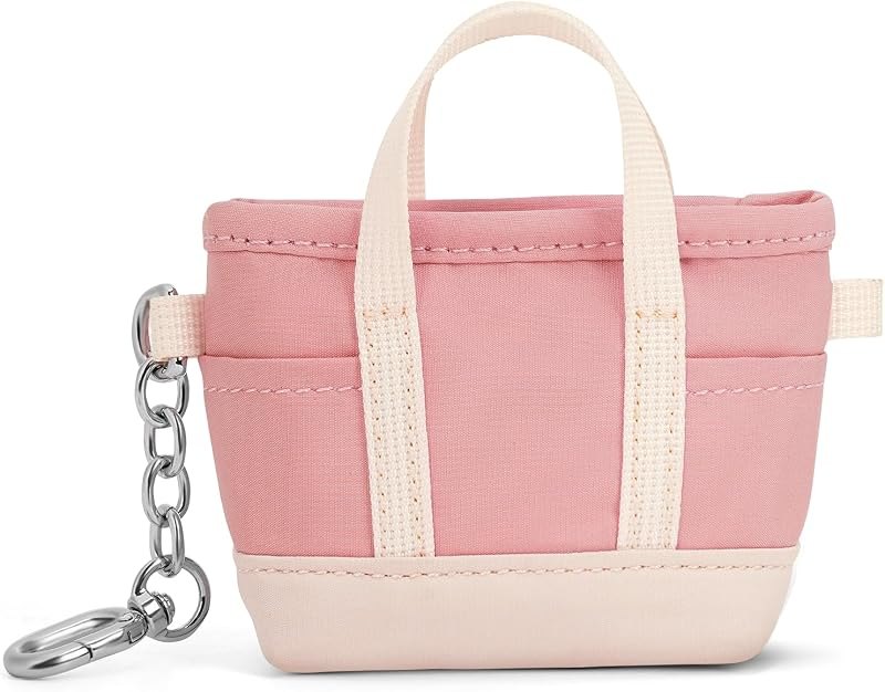 Coin Purse Mini Tote Bag Keychain Small Change Purse Key Pouch Charm Pink Cute Makeup Bag Wallets Accessories for