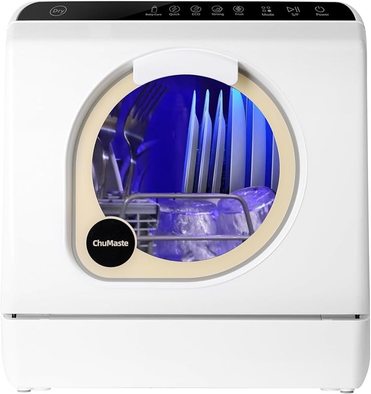 Portable Dishwasher Countertop, Countertop Dishwasher With Water Tank, Counter Top Dishwasher With 5 wash Programs, It